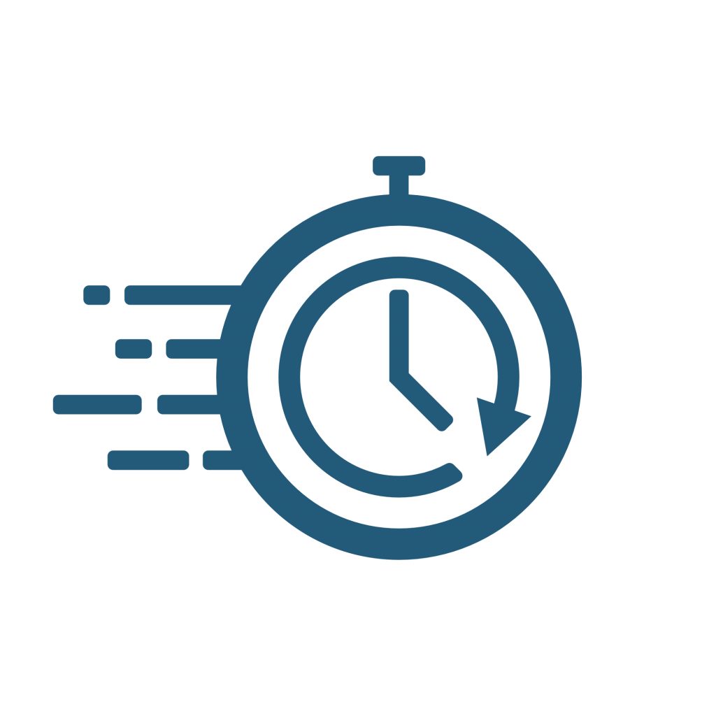 Speeding clock icon