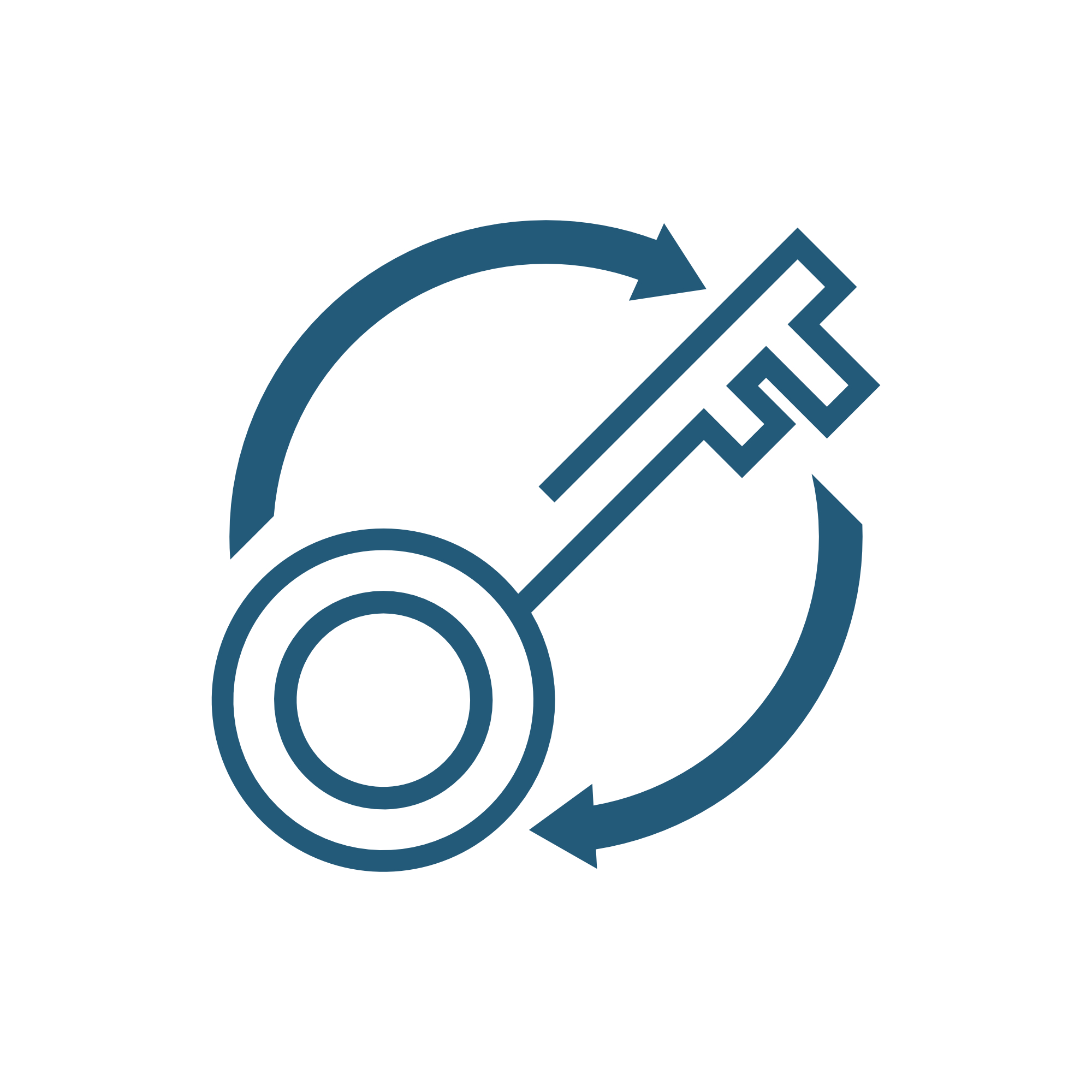 Key with arrows icon