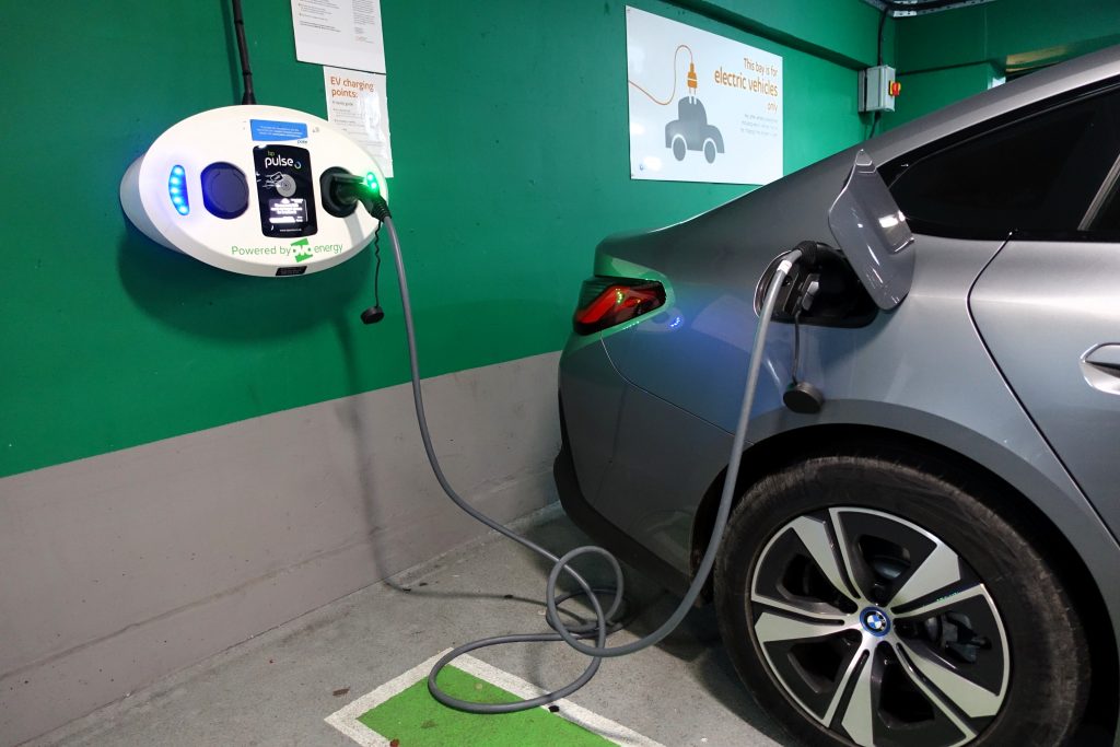 BP Pulse EV charging point.